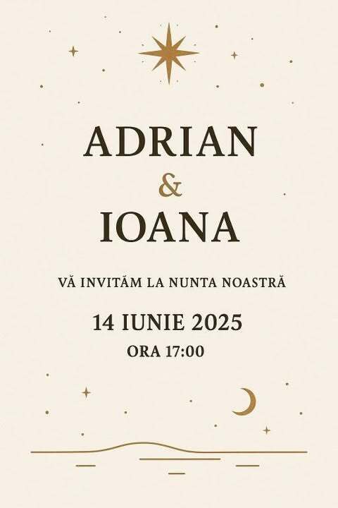 Invitatie nunta personalizata